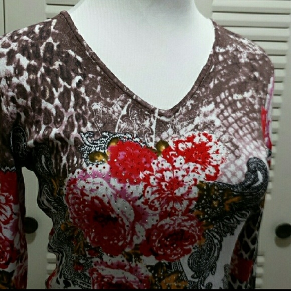 Pasliey print top - Picture 2 of 4